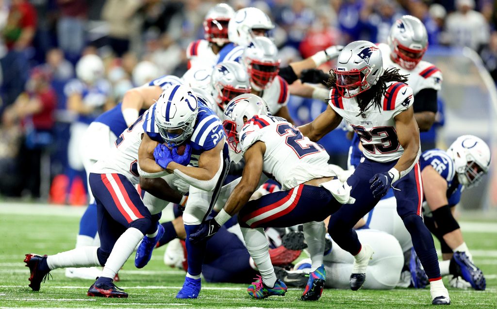 A Scuffle During Colts-Patriots Led To Michael Pittman And Kyle Dugger Getting Ejected