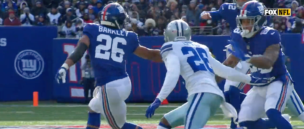 Saquon Barkley Had The Best Two-Yard Reception In NFL History
