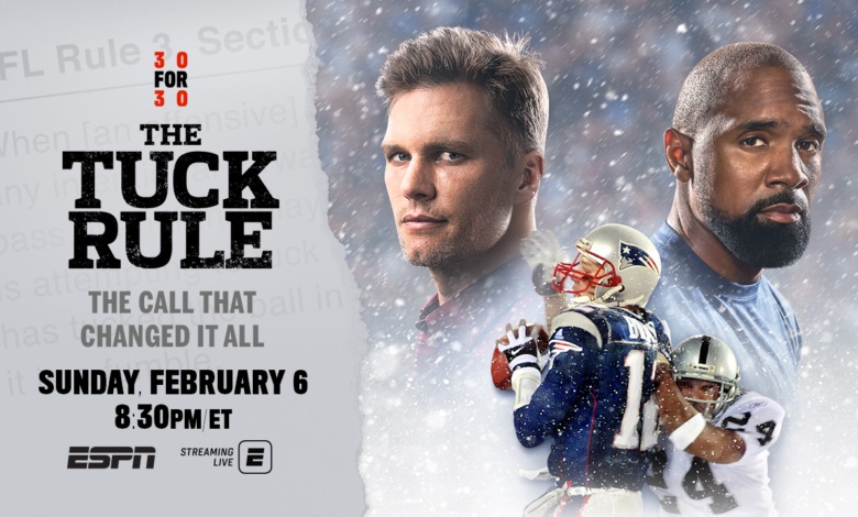 30 For 30 Documentary “”The Tuck Rule” Coming Soon To ESPN+