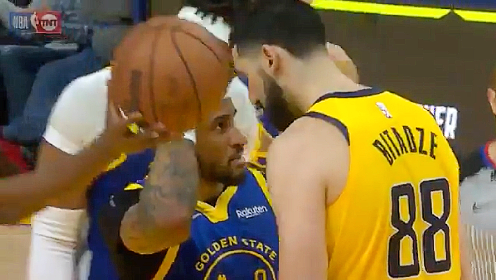 Goga Bitadze Got Ejected For Trying To Nibble Gary Payton II’s Nose After Getting Dunked On